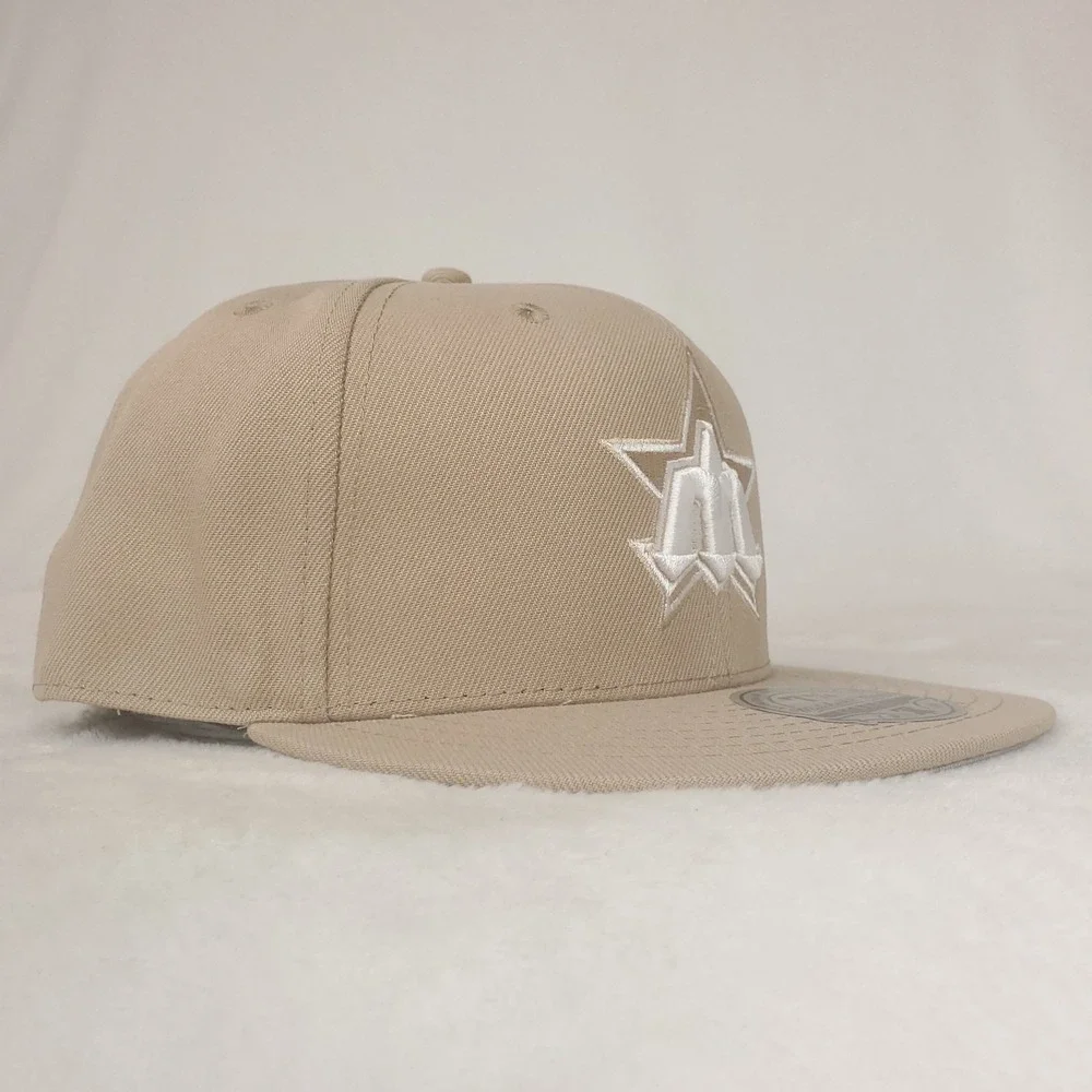 Seattle Mariners Mitchell & Ness MLB Fitted 7 3/4 Flatbill Cap‎ Hat Khaki NWT